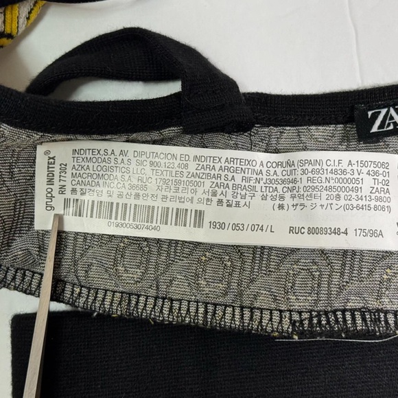 NWT ZARA PRINTED JACQUARD KNIT Short SET Size L - Picture 13 of 13